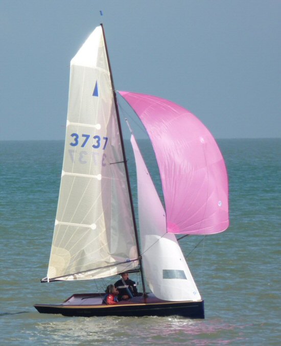 Simon Cory's new Merlin Rocket 3737 "MINI COOL BLUE" - a Hazardous Zero-9 LITE design, Downs Sailing Club, 2012