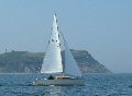 Don Hearn and Keith Callaghan sailing Blue Lightning, Baltic 2004