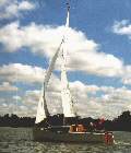 Blue Lightning on the River Deben, Suffolk