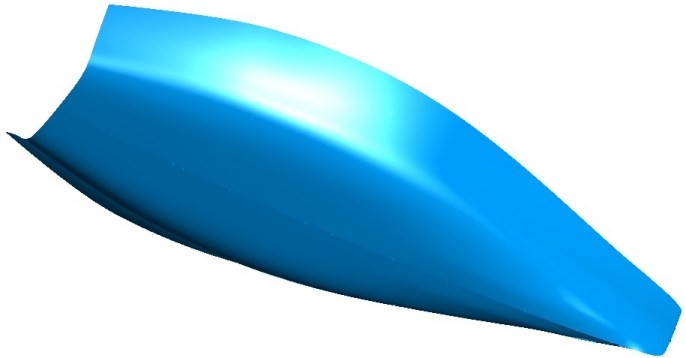 3d rendering of harrier hull