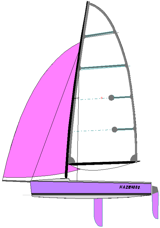 Haze 4000 sailplan