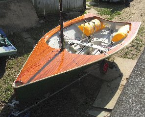 WICKED, MR3708 at Laurie Smart's boatyard, 20 March 2009