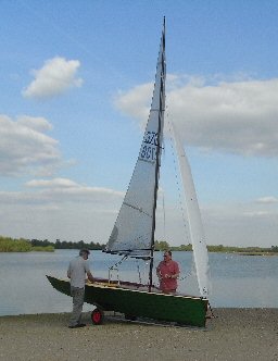 WICKED being prepared for launching at Burghfield SC, 22 April 2009