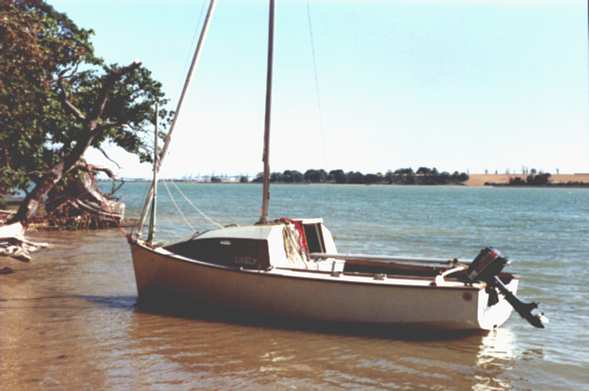 Lively beached on the River Orwell, Suffolk