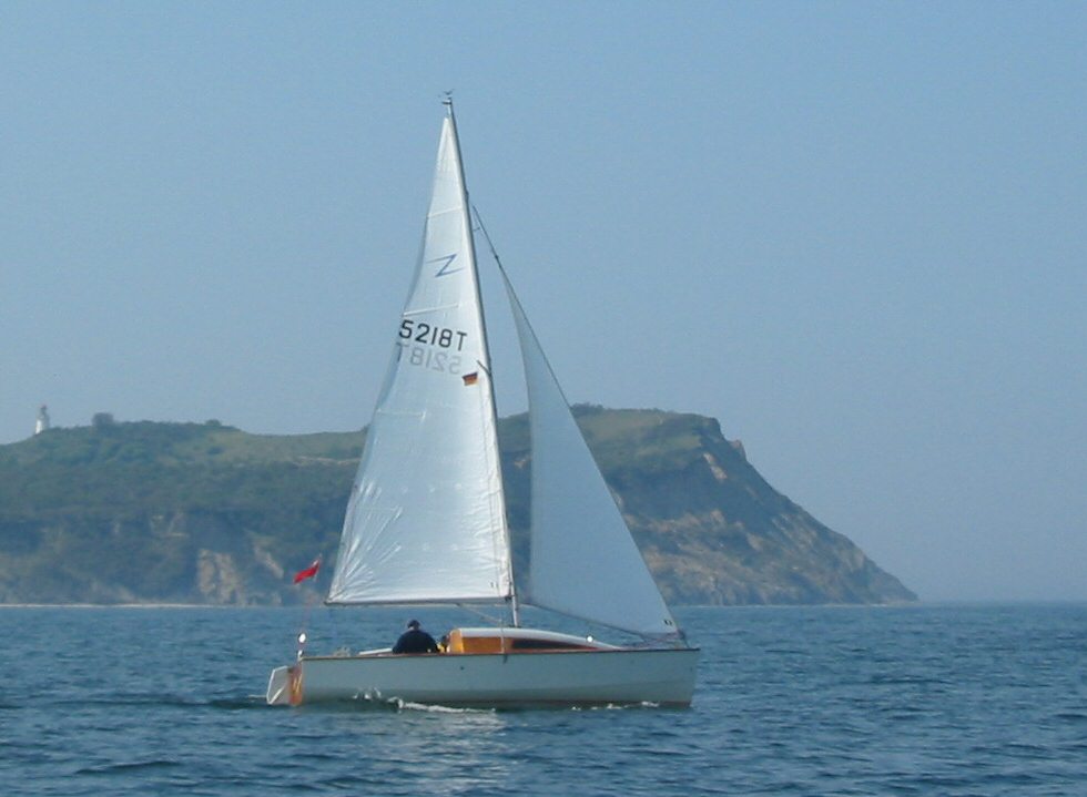 BLUE LIGHTNING sailing near Stralsund, German Baltic Coast, 2004 